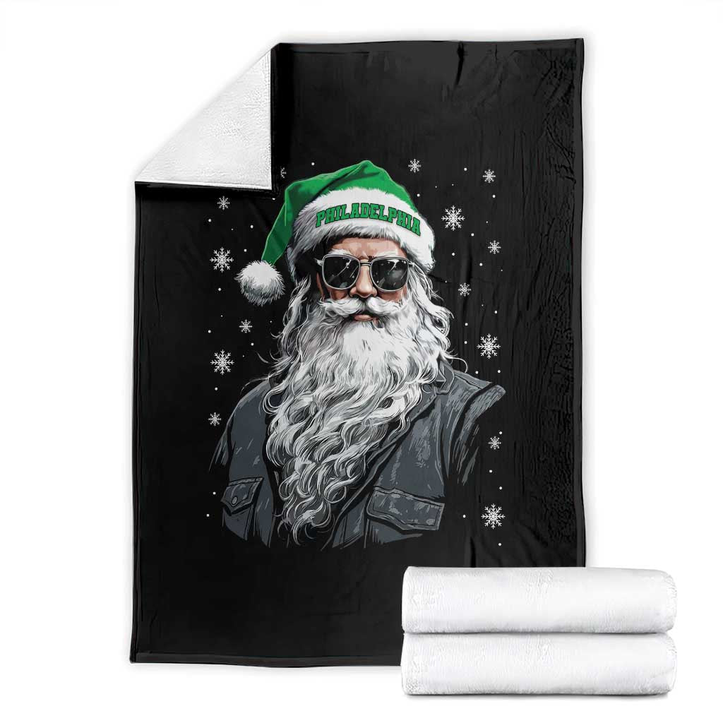 Vintage Christmas PFE Throw Blanket Retro Santa Game Day TS10 Black Print Your Wear