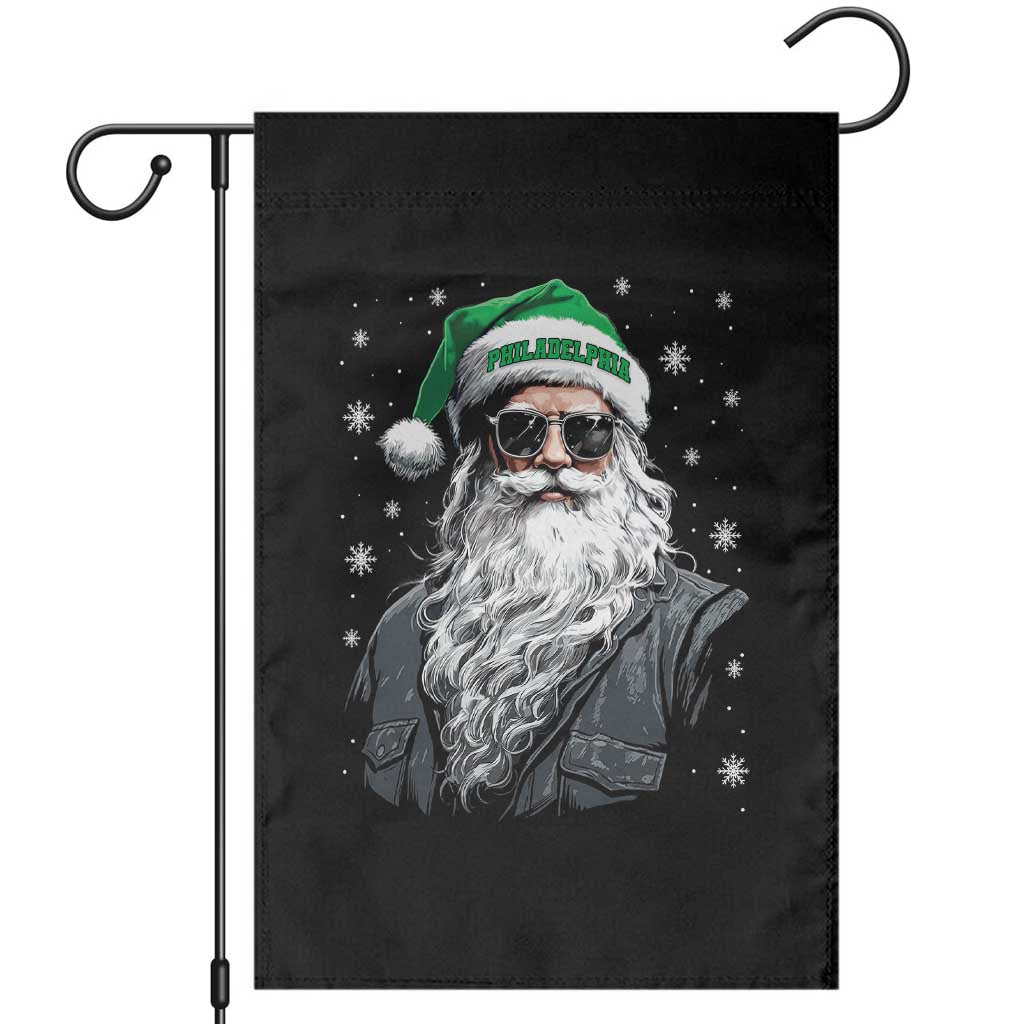 Vintage Christmas PFE Garden Flag Retro Santa Game Day TS10 Black Print Your Wear