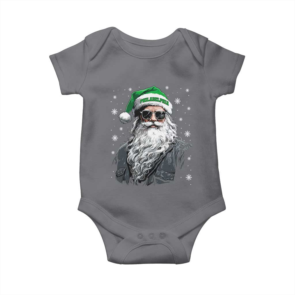 Vintage Christmas PFE Baby Onesie Retro Santa Game Day TS10 Charcoal Print Your Wear