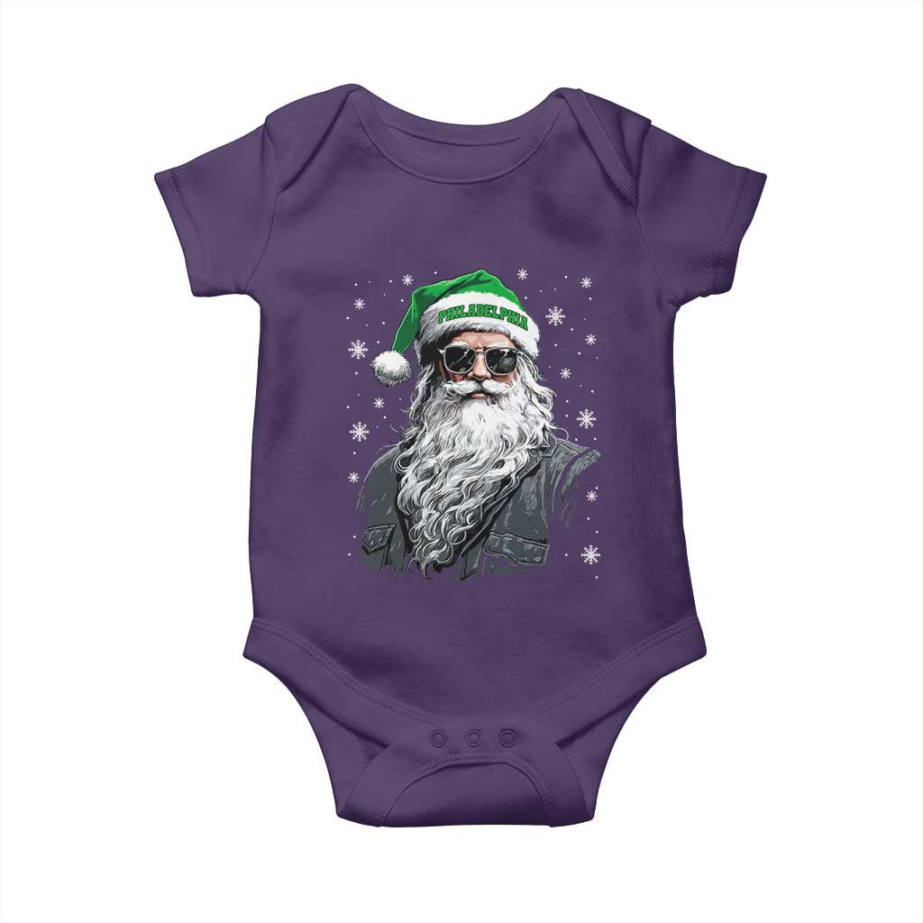 Vintage Christmas PFE Baby Onesie Retro Santa Game Day TS10 Purple Print Your Wear