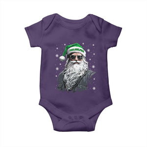 Vintage Christmas PFE Baby Onesie Retro Santa Game Day TS10 Purple Print Your Wear