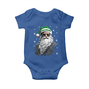 Vintage Christmas PFE Baby Onesie Retro Santa Game Day TS10 Royal Blue Print Your Wear