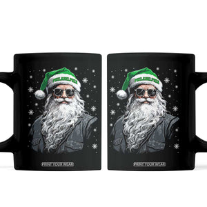 Vintage Christmas PFE Coffee Mug Retro Santa Game Day TS10 Black Print Your Wear