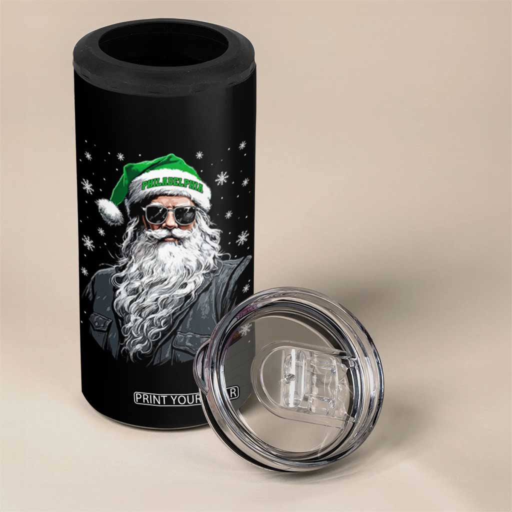 Vintage Christmas PFE 4 in 1 Can Cooler Tumbler Retro Santa Game Day TS10 Print Your Wear