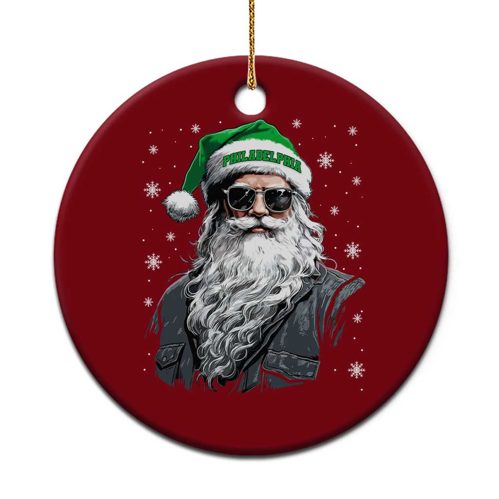 Vintage Christmas PFE Ceramic Ornament Retro Santa Game Day TS10 1pc Red Print Your Wear