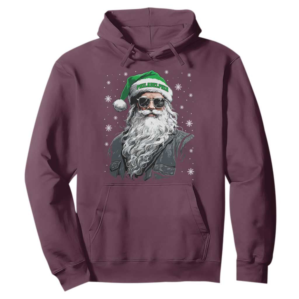 Vintage Christmas PFE Hoodie Retro Santa Game Day TS10 Maroon Print Your Wear