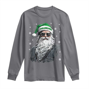 Vintage Christmas PFE Long Sleeve Shirt Retro Santa Game Day TS10 Charcoal Print Your Wear