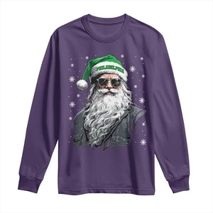 Vintage Christmas PFE Long Sleeve Shirt Retro Santa Game Day TS10 Purple Print Your Wear
