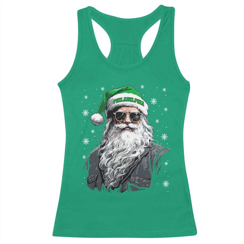 Vintage Christmas PFE Racerback Tank Top Retro Santa Game Day TS10 Irish Green Print Your Wear
