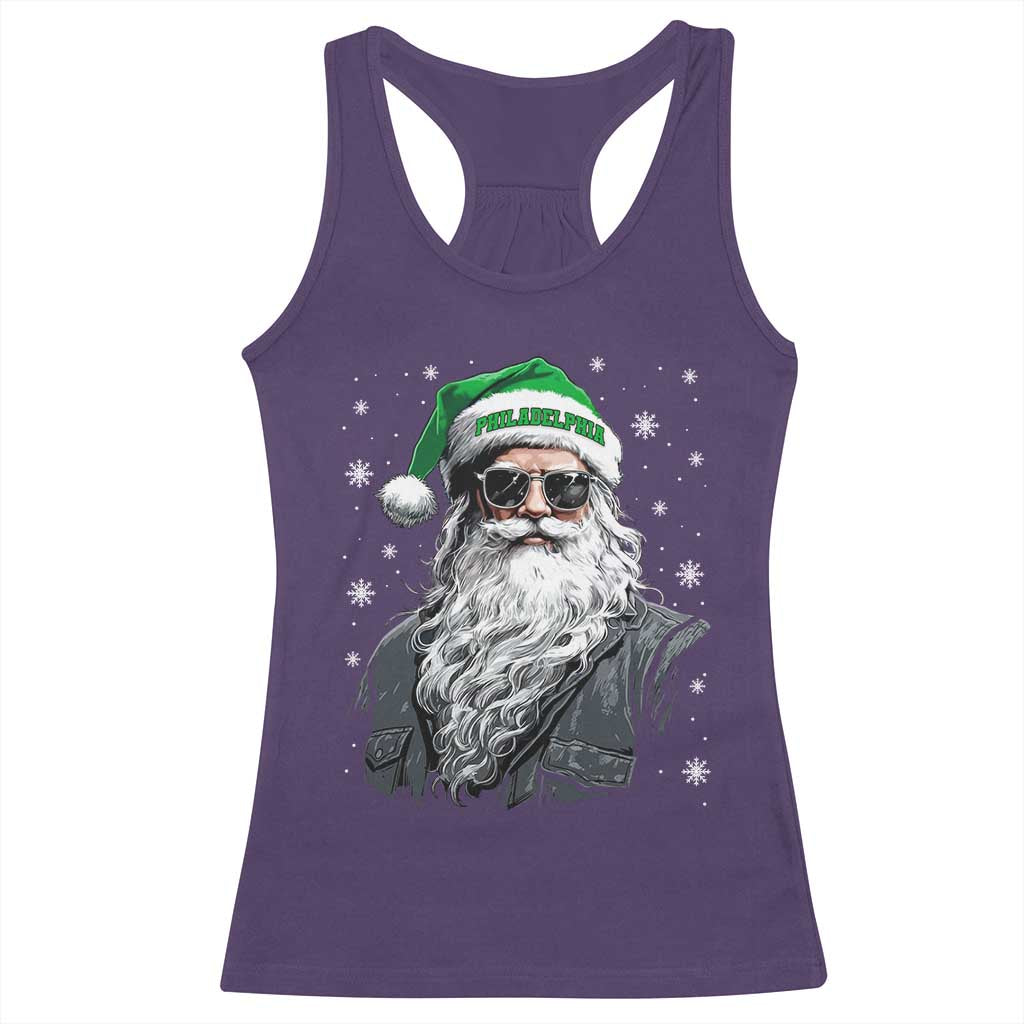 Vintage Christmas PFE Racerback Tank Top Retro Santa Game Day TS10 Purple Print Your Wear