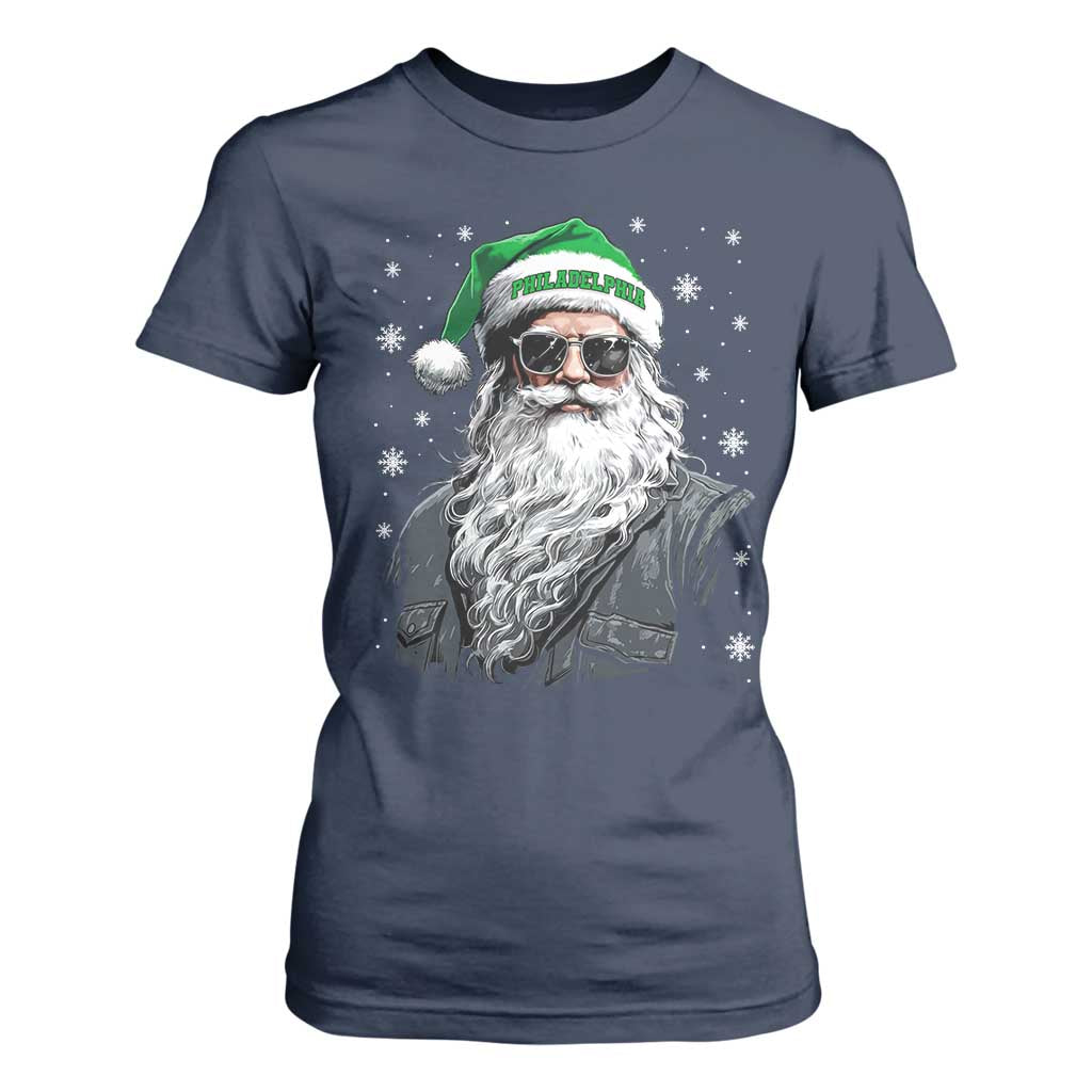 Vintage Christmas PFE T Shirt For Women Retro Santa Game Day TS10 Navy Print Your Wear