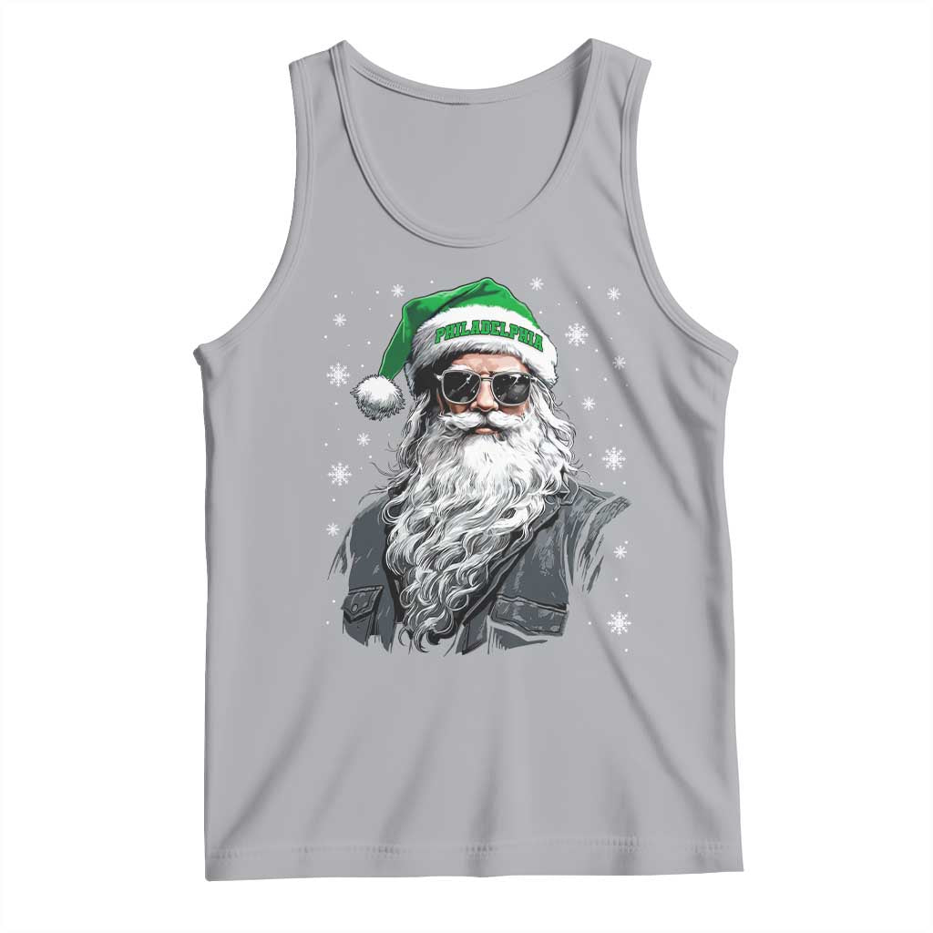 Vintage Christmas PFE Tank Top Retro Santa Game Day TS10 Athletic Heather Print Your Wear