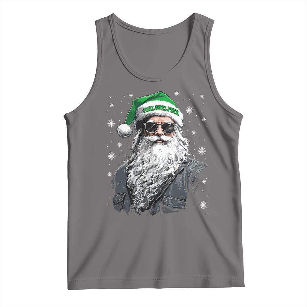 Vintage Christmas PFE Tank Top Retro Santa Game Day TS10 Deep Heather Print Your Wear