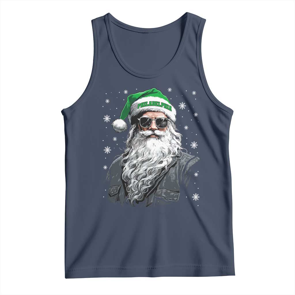 Vintage Christmas PFE Tank Top Retro Santa Game Day TS10 Navy Print Your Wear