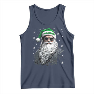 Vintage Christmas PFE Tank Top Retro Santa Game Day TS10 Navy Print Your Wear
