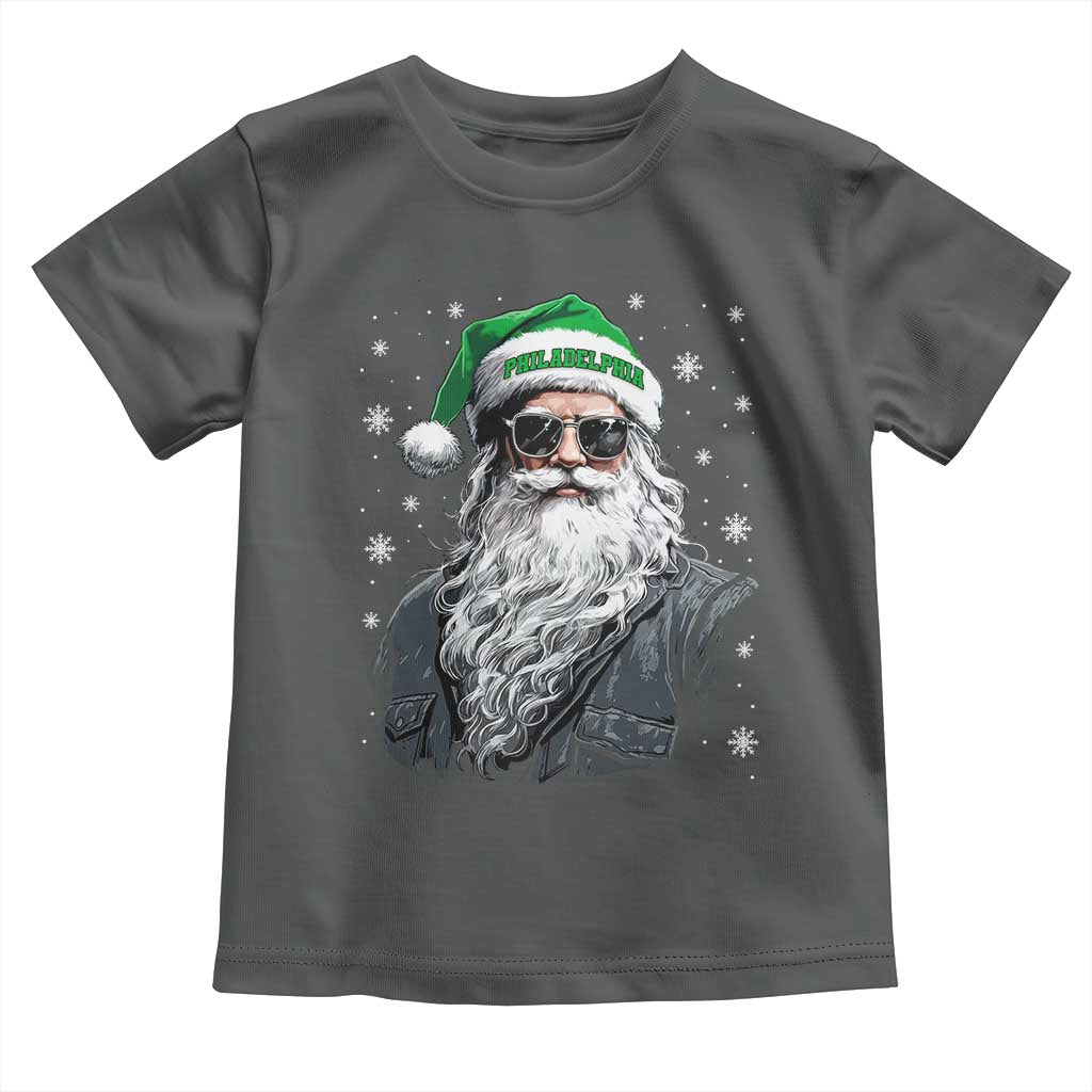 Vintage Christmas PFE Toddler T Shirt Retro Santa Game Day TS10 Dark Heather Print Your Wear