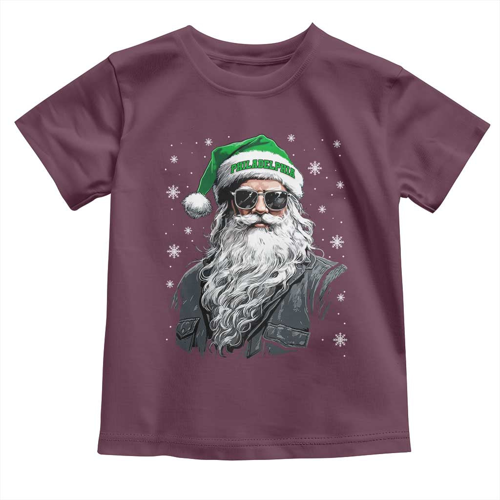 Vintage Christmas PFE Toddler T Shirt Retro Santa Game Day TS10 Maroon Print Your Wear