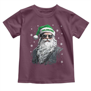 Vintage Christmas PFE Toddler T Shirt Retro Santa Game Day TS10 Maroon Print Your Wear