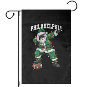 Christmas PFE Garden Flag Funny Dabbing Santa Football Lovers Game Day TS10 Black Print Your Wear