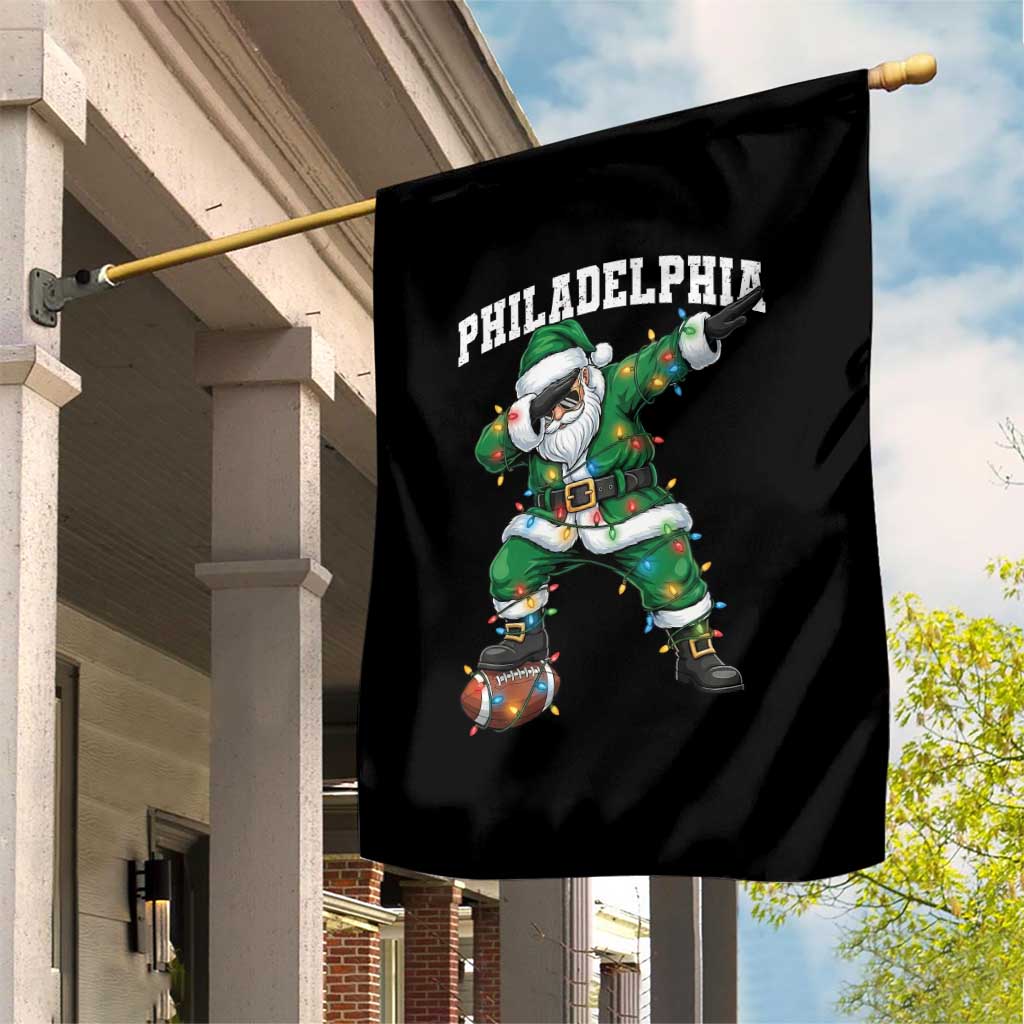 Christmas PFE Garden Flag Funny Dabbing Santa Football Lovers Game Day TS10 Print Your Wear