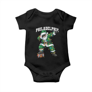 Christmas PFE Baby Onesie Funny Dabbing Santa Football Lovers Game Day TS10 Black Print Your Wear