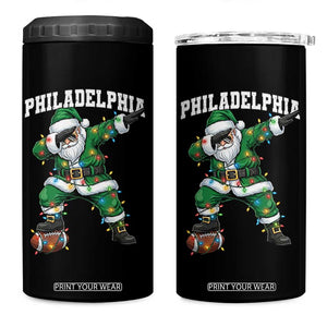 Christmas PFE 4 in 1 Can Cooler Tumbler Funny Dabbing Santa Football Lovers Game Day TS10 One Size: 16 oz Black Print Your Wear