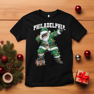 Christmas PFE T Shirt Funny Dabbing Santa Football Lovers Game Day TS10 Black Print Your Wear