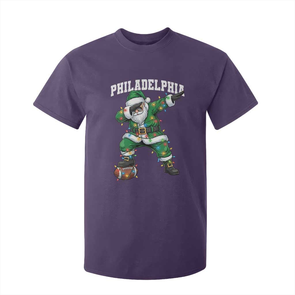 Christmas PFE T Shirt For Kid Funny Dabbing Santa Football Lovers Game Day TS10 Purple Print Your Wear