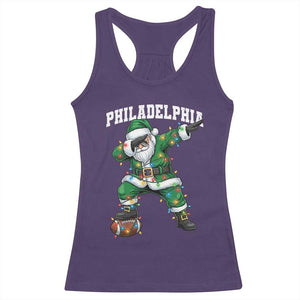 Christmas PFE Racerback Tank Top Funny Dabbing Santa Football Lovers Game Day TS10 Purple Print Your Wear