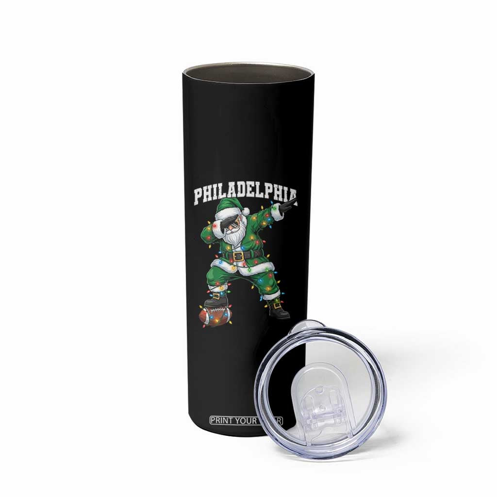 Christmas PFE Skinny Tumbler Funny Dabbing Santa Football Lovers Game Day TS10 Print Your Wear