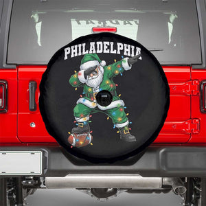 Christmas PFE Spare Tire Cover Funny Dabbing Santa Football Lovers Game Day TS10 Black Print Your Wear