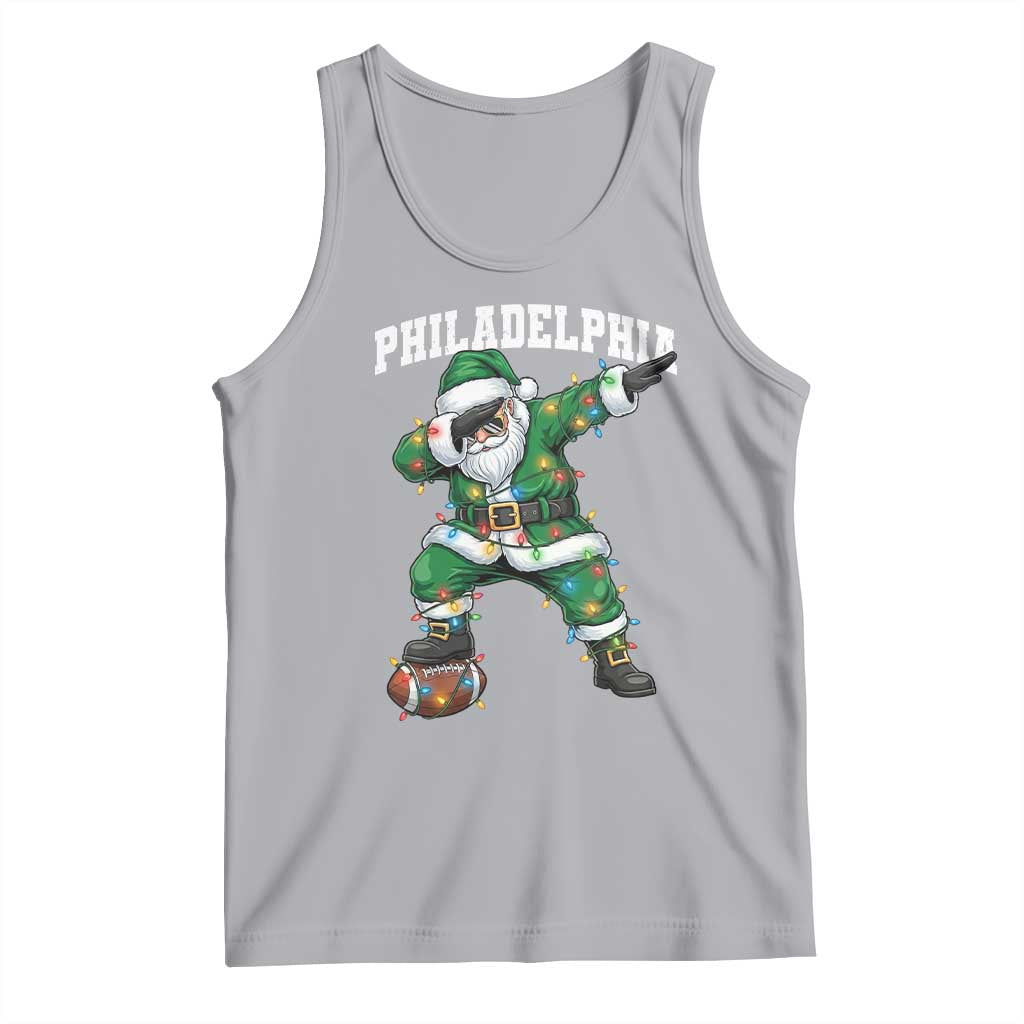 Christmas PFE Tank Top Funny Dabbing Santa Football Lovers Game Day TS10 Athletic Heather Print Your Wear