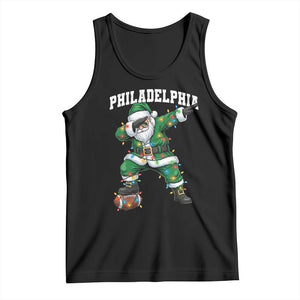 Christmas PFE Tank Top Funny Dabbing Santa Football Lovers Game Day TS10 Black Print Your Wear