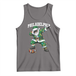 Christmas PFE Tank Top Funny Dabbing Santa Football Lovers Game Day TS10 Deep Heather Print Your Wear