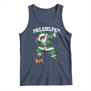 Christmas PFE Tank Top Funny Dabbing Santa Football Lovers Game Day TS10 Navy Print Your Wear