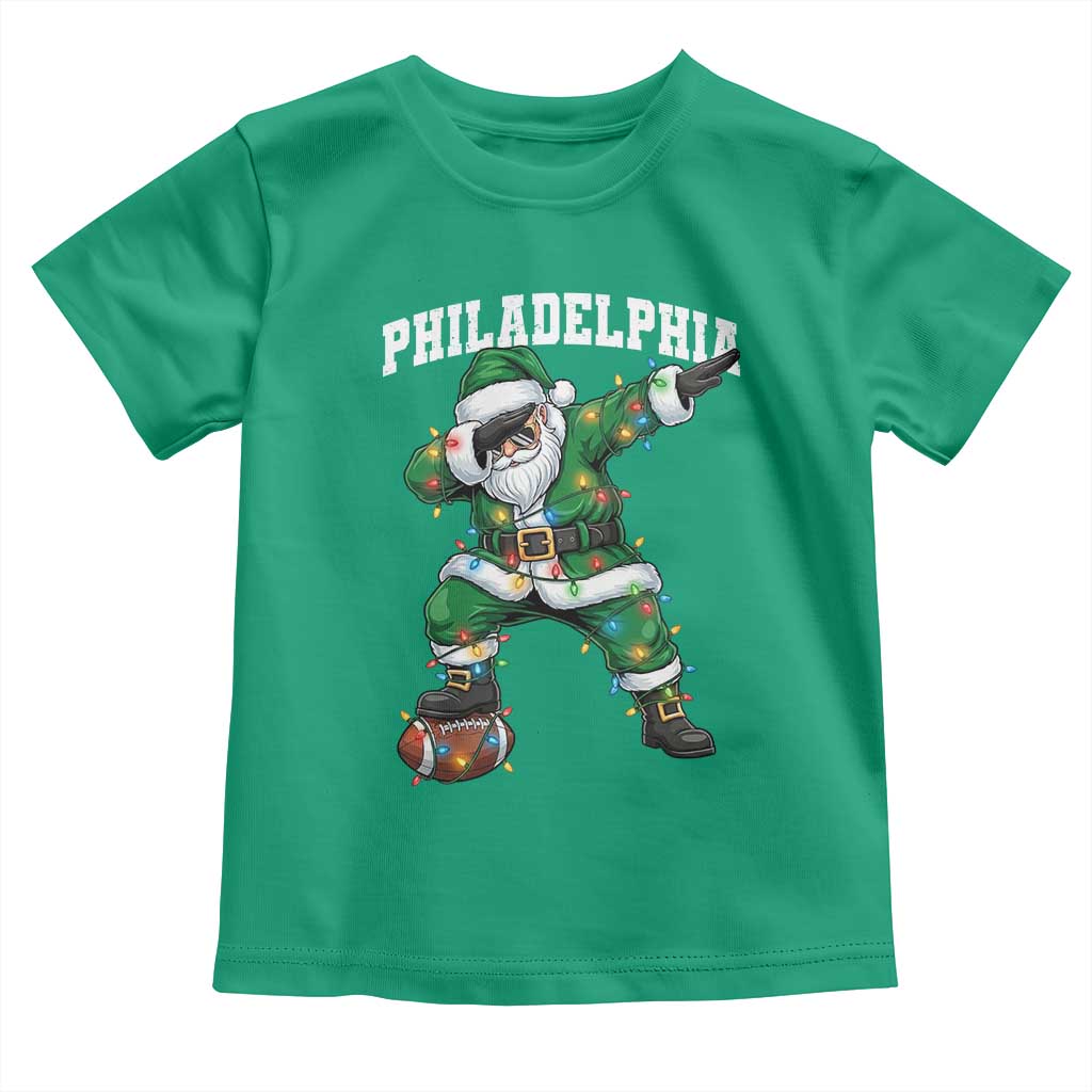 Christmas PFE Toddler T Shirt Funny Dabbing Santa Football Lovers Game Day TS10 Irish Green Print Your Wear
