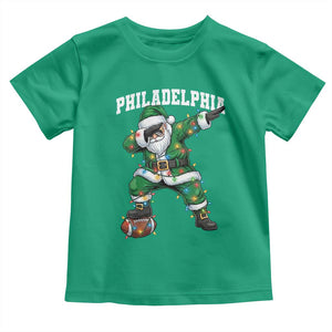 Christmas PFE Toddler T Shirt Funny Dabbing Santa Football Lovers Game Day TS10 Irish Green Print Your Wear