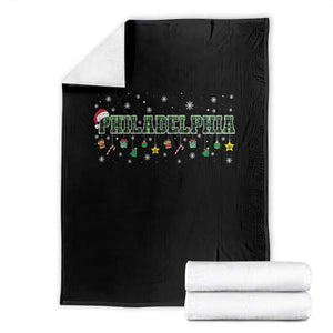 Christmas PFE Throw Blanket Green Plaid Philly Fan Football Lovers Xmas Pajamas TS10 Black Print Your Wear