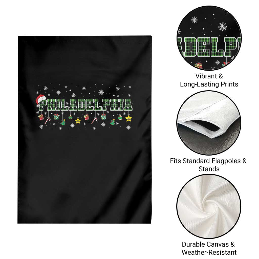 Christmas PFE Garden Flag Green Plaid Philly Fan Football Lovers Xmas Pajamas TS10 Print Your Wear
