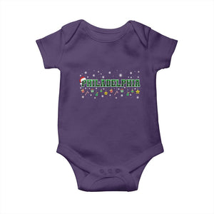 Christmas PFE Baby Onesie Green Plaid Philly Fan Football Lovers Xmas Pajamas TS10 Purple Print Your Wear