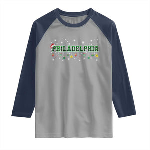 Christmas PFE Raglan Shirt Green Plaid Philly Fan Football Lovers Xmas Pajamas TS10 Sport Gray Navy Print Your Wear