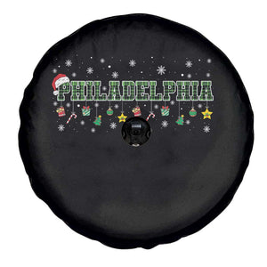 Christmas PFE Spare Tire Cover Green Plaid Philly Fan Football Lovers Xmas Pajamas TS10 Print Your Wear
