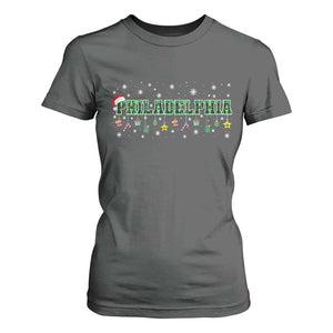 Christmas PFE T Shirt For Women Green Plaid Philly Fan Football Lovers Xmas Pajamas TS10 Dark Heather Print Your Wear