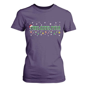 Christmas PFE T Shirt For Women Green Plaid Philly Fan Football Lovers Xmas Pajamas TS10 Purple Print Your Wear