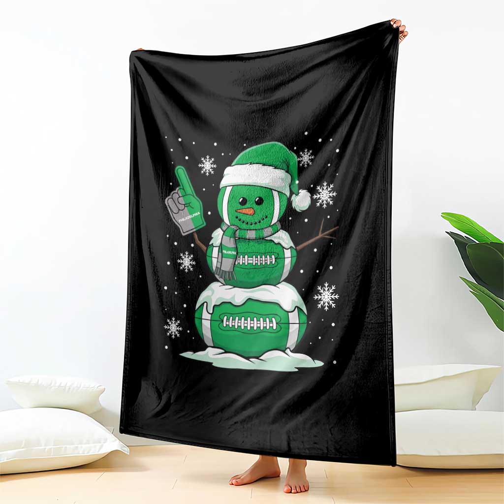 EF Christmas Snowman Throw Blanket Funny Philly Fan Vintage Football Lovers TS10 Print Your Wear