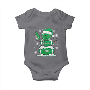 EF Christmas Snowman Baby Onesie Funny Philly Fan Vintage Football Lovers TS10 Charcoal Print Your Wear