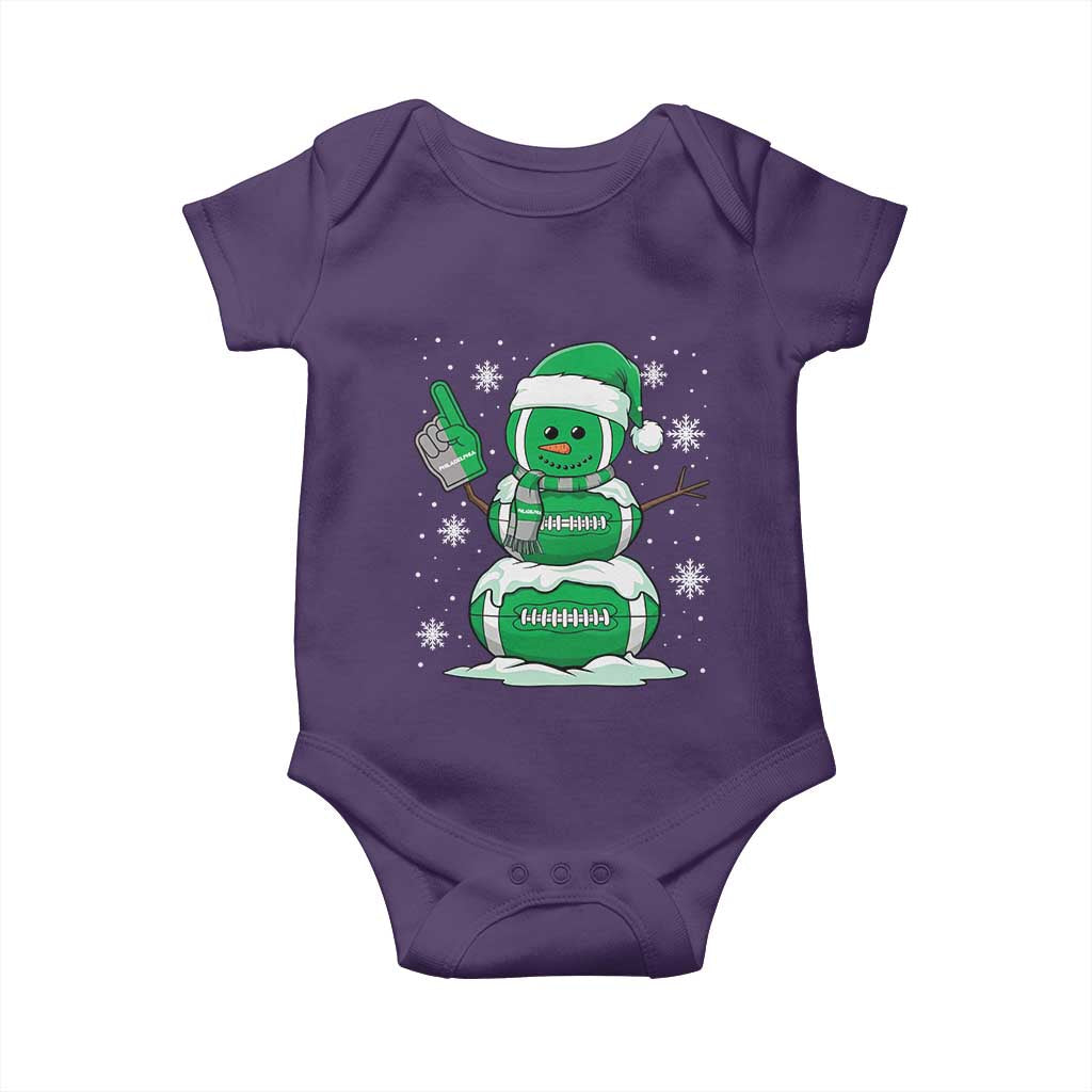 EF Christmas Snowman Baby Onesie Funny Philly Fan Vintage Football Lovers TS10 Purple Print Your Wear