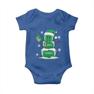 EF Christmas Snowman Baby Onesie Funny Philly Fan Vintage Football Lovers TS10 Royal Blue Print Your Wear