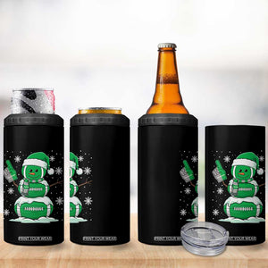 EF Christmas Snowman 4 in 1 Can Cooler Tumbler Funny Philly Fan Vintage Football Lovers TS10 Print Your Wear