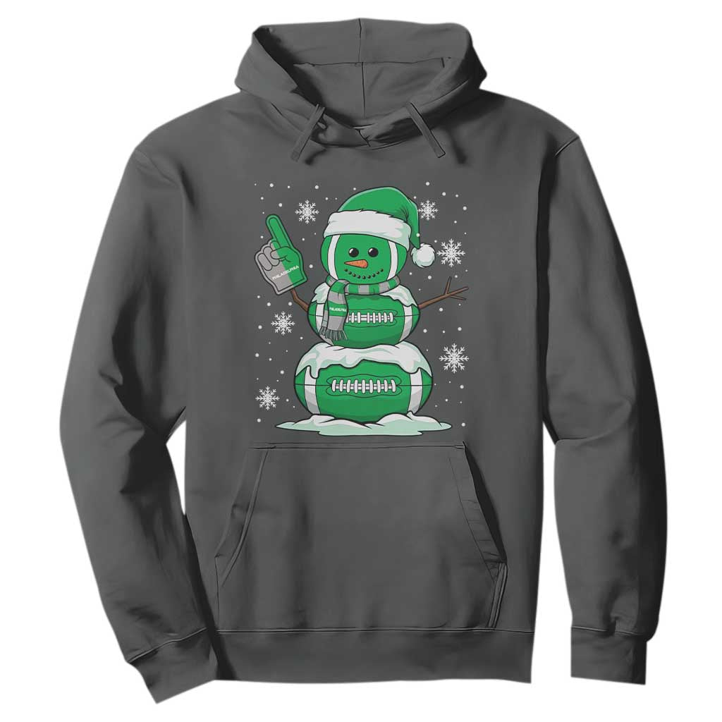EF Christmas Snowman Hoodie Funny Philly Fan Vintage Football Lovers TS10 Dark Heather Print Your Wear